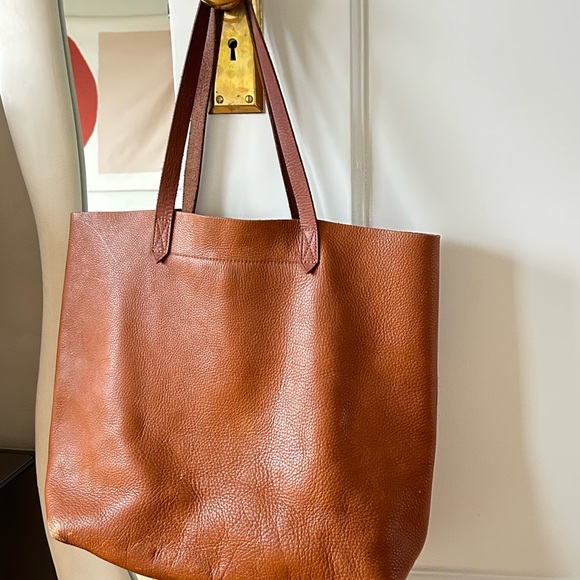 Madewell Leather Transport Tote Bag - Picture 1 of 4